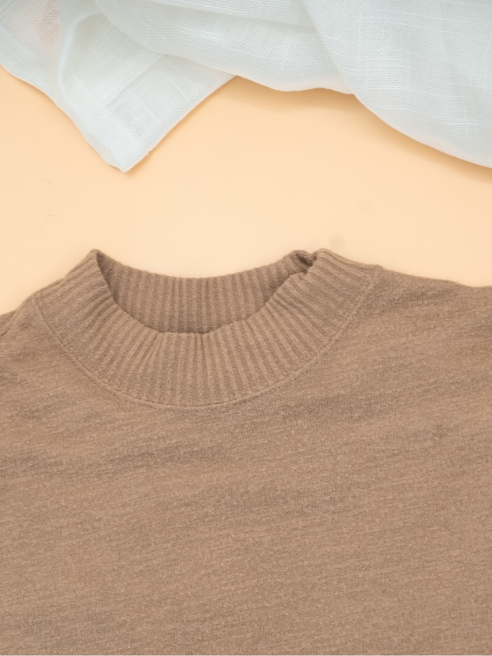 Abercrombie & Fitch Tan Sweater Dress w/ Tie- Size Small - Picture 6 of 10
